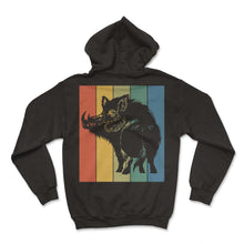 Load image into Gallery viewer, Sanglier Turned Back Chasse T-Shirt - Hoodie - Black

