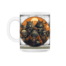 Load image into Gallery viewer, Steampunk Werewolf Tee, Clockwork Pumpkin Sweatshirt, Haunted Airship - 11oz Mug - White
