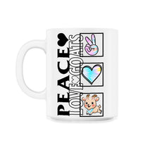 Load image into Gallery viewer, Goat Shirt, Tie Dye Peace Love Goats Tee, Goat Farm Lovers Gift Ideas
