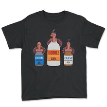 Load image into Gallery viewer, ICU Nurse Shirt, Gobble Stuffing Feast Tee, Gift For ICU Nurse Ideas, - Youth Tee - Black
