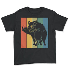 Load image into Gallery viewer, Sanglier Turned Back Chasse T-Shirt - Youth Tee - Black
