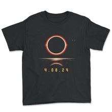 Load image into Gallery viewer, 4 08 24 Eclipse T Shirt - Youth Tee - Black
