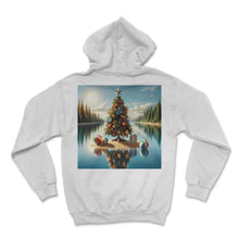 Load image into Gallery viewer, Christmas in July Reflections Festive Spirit T Shirt - Hoodie - White

