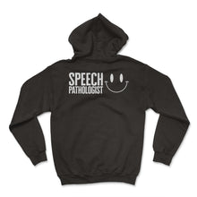 Load image into Gallery viewer, Speech Therapist Shirt, Speech Pathologist Happy Smiley Pocket Tee,
