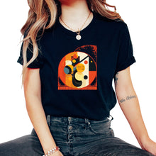 Load image into Gallery viewer, Geometric Shapes Modern Art Inspired Pickleball Tee - Unisex T-Shirt - Black
