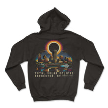 Load image into Gallery viewer, Total Solar Eclipse Rochester New York April 8 2024 Solar Eclipse T - Hoodie - Black
