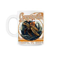 Load image into Gallery viewer, Gasparilla 2024 Turtle Pirate Flag Tampa FL - 11oz Mug - White
