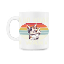 Load image into Gallery viewer, I Do What I Want Je T-Shirt - 11oz Mug - White
