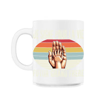 Load image into Gallery viewer, Je Signe Pour La Vie Futur Grand Frere Je T-Shirt - 11oz Mug - White
