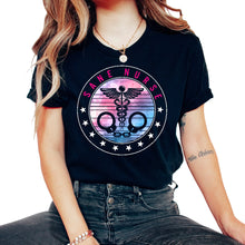Load image into Gallery viewer, Nurse Shirt, Sane Nurse Tee, Jail Registered Nurse Forensic Prison - Unisex T-Shirt - Black
