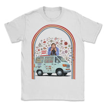Load image into Gallery viewer, HIV Awareness Hippie Van Retro - Unisex T-Shirt - White
