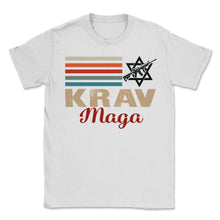 Load image into Gallery viewer, Krav Maga Sans T Shirt - Unisex T-Shirt - White
