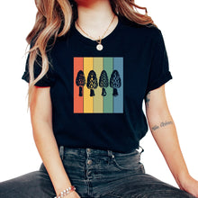 Load image into Gallery viewer, Morel Hunter Mushrooms Chasse T-Shirt - Unisex T-Shirt - Black
