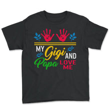 Load image into Gallery viewer, Grandkids Shirt, My Gigi And Papa Love Me Cute Hands Tee, Gift From
