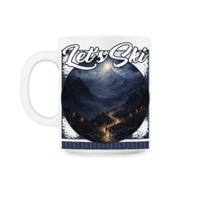 Load image into Gallery viewer, Let’s Ski Mountain Duality Daylight Descent Lantern Lit Skiing Sunlit - 11oz Mug - White
