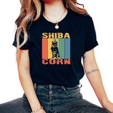 Load image into Gallery viewer, Shiba Corn Chasse T-Shirt - Unisex T-Shirt - Black
