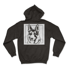 Load image into Gallery viewer, Shepherd Dog Shirt, Dog Silhouette Sitting German Shepherd Tee, Gift
