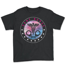 Load image into Gallery viewer, Nurse Shirt, Sane Nurse Tee, Jail Registered Nurse Forensic Prison - Youth Tee - Black
