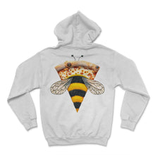 Load image into Gallery viewer, Buzzing Bee Pizza Slice - Hoodie - White

