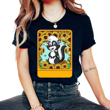 Load image into Gallery viewer, Veterinarian Shirt, Sunflower Skunk Tee, Gift For Pet Lover Ideas,
