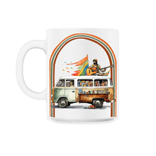 Load image into Gallery viewer, India Independence Day Hippie Van Retro - 11oz Mug - White
