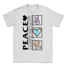 Load image into Gallery viewer, Goat Shirt, Tie Dye Peace Love Goats Tee, Goat Farm Lovers Gift Ideas
