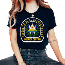 Load image into Gallery viewer, Distressed Shirt, Republica De El Salvador En La America Central Tee,
