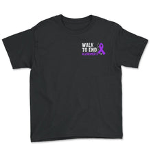 Load image into Gallery viewer, Alzheimer's Disease Shirt, Walk To End Alzheimer's Purple Ribbon
