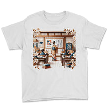 Load image into Gallery viewer, Japanese Inspired English Teacher T Shirt - Youth Tee - White
