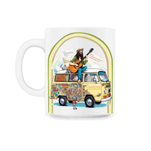 Load image into Gallery viewer, Politics Hippie Van Retro - 11oz Mug - White
