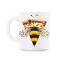 Load image into Gallery viewer, Buzzing Bee Pizza Slice - 11oz Mug - White
