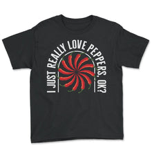 Load image into Gallery viewer, Pepper Shirt, I Just Really Love Peppers Ok Vintage Tee, Red Chili
