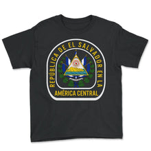 Load image into Gallery viewer, Distressed Shirt, Republica De El Salvador En La America Central Tee,
