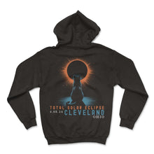 Load image into Gallery viewer, Total Solar Solar Eclipse 4.08.24 Cleveland Ohio Eclipse T Shirt - Hoodie - Black
