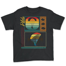 Load image into Gallery viewer, chemise de parachute, tee-shirt rétro vintage de pilote de paramoteur
