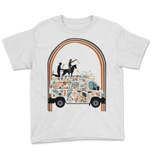 Load image into Gallery viewer, Horse Riding Hippie Van Retro - Youth Tee - White
