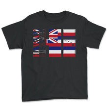 Load image into Gallery viewer, Hawaii Shirt, Hawaii Islands Hawaii Flag Map Tee, Hawaii State
