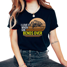 Load image into Gallery viewer, Fishing Shirt, I Love It When She Bends Over Catfish Fishing Retro
