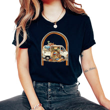 Load image into Gallery viewer, Passover Jewish Hippie Van Retro - Unisex T-Shirt - Black
