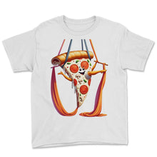 Load image into Gallery viewer, Pizza Silks Aerial Performer Athletic - Youth Tee - White
