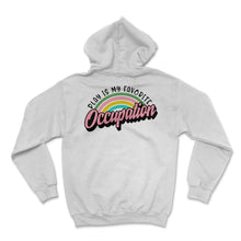 Load image into Gallery viewer, Occupation Therapist Shirt, Play Is My Favorite Occupation Rainbow
