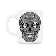 Load image into Gallery viewer, Unity in Silence Skull Shirt Sign Language Bond Tee - 11oz Mug - White
