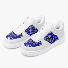 Load image into Gallery viewer, Blue Bandana Low-Top Leather Sports Sneakers

