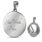 Baseball Player Sports Circle Necklace Your Talent Is God's Your Gift Is What You Do Engraved Name Birthday Son Baseball Necklace For Boys