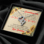 To My Granddaughter Necklace, Granddaughter Gifts From Grandma, Double Hearts Necklace With Message Card Sunflower Lover, Jewelry, Sweet 16