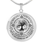 Remembrance Day Circle Necklace Love Tree My Heart Still Looks To You But My Soul Knows That You're At Peace Engraved Name Date Dead Parents
