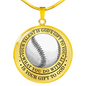 Baseball Player Sports Circle Necklace Your Talent Is God's Your Gift Is What You Do Engraved Name Birthday Son Baseball Necklace For Boys