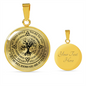 Remembrance Day Circle Necklace Love Tree My Heart Still Looks To You But My Soul Knows That You're At Peace Engraved Name Date Dead Parents