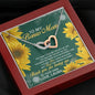 Bonus Mom Necklace Mothers Day Gift For Women Sunflower Lover To My Stepmom Interlocking Heart Necklace From Daughter Son