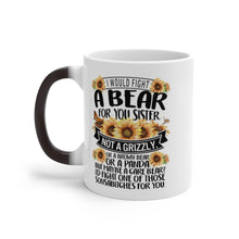 Load image into Gallery viewer, Funny sister gift, Sister gifts, sister Color Changing Mug, sister coffee mug, sister gift idea, sister birthday gift, best sister mug, best sister gift
